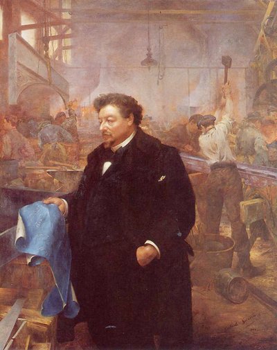 Gustave Eiffel, 1900 door Gabriel Christophe Guerin